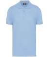 WK274 WK Designed to Work Anti-Bacterial Piqué Polo Shirt sky blue colour image